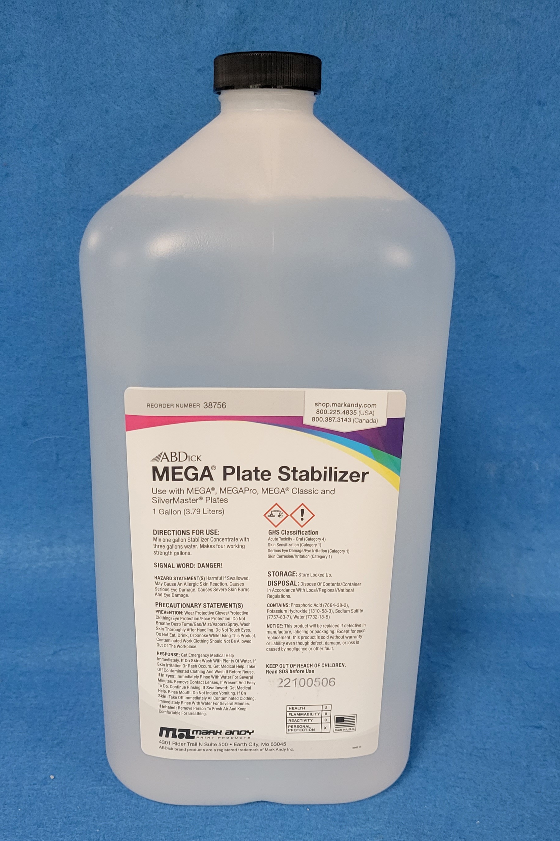 (image for) 38756 Silver/Mega Stabilizer 4 Gal/Case